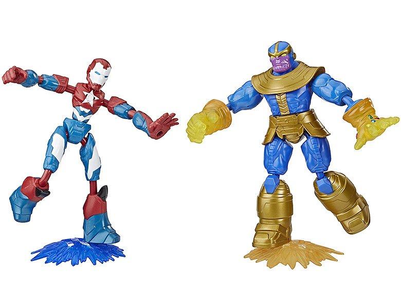 Hasbro  Avengers Bend & Flex Iron Patriot vs. Thanos (15cm) 