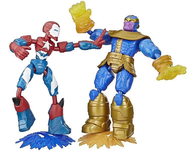 Hasbro  Avengers Bend & Flex Iron Patriot vs. Thanos (15cm) 