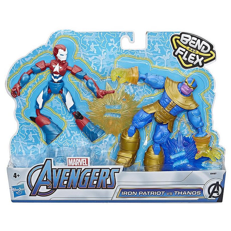 Hasbro  Avengers Bend & Flex Iron Patriot vs. Thanos (15cm) 