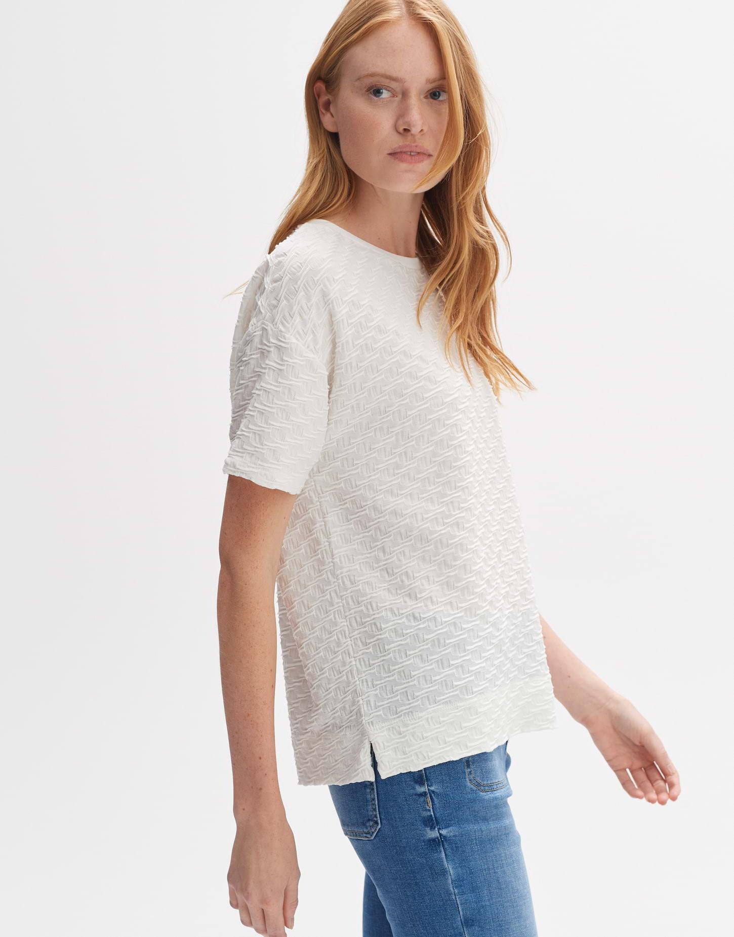 OPUS  T-Shirt Sellona blooming coupe droite 