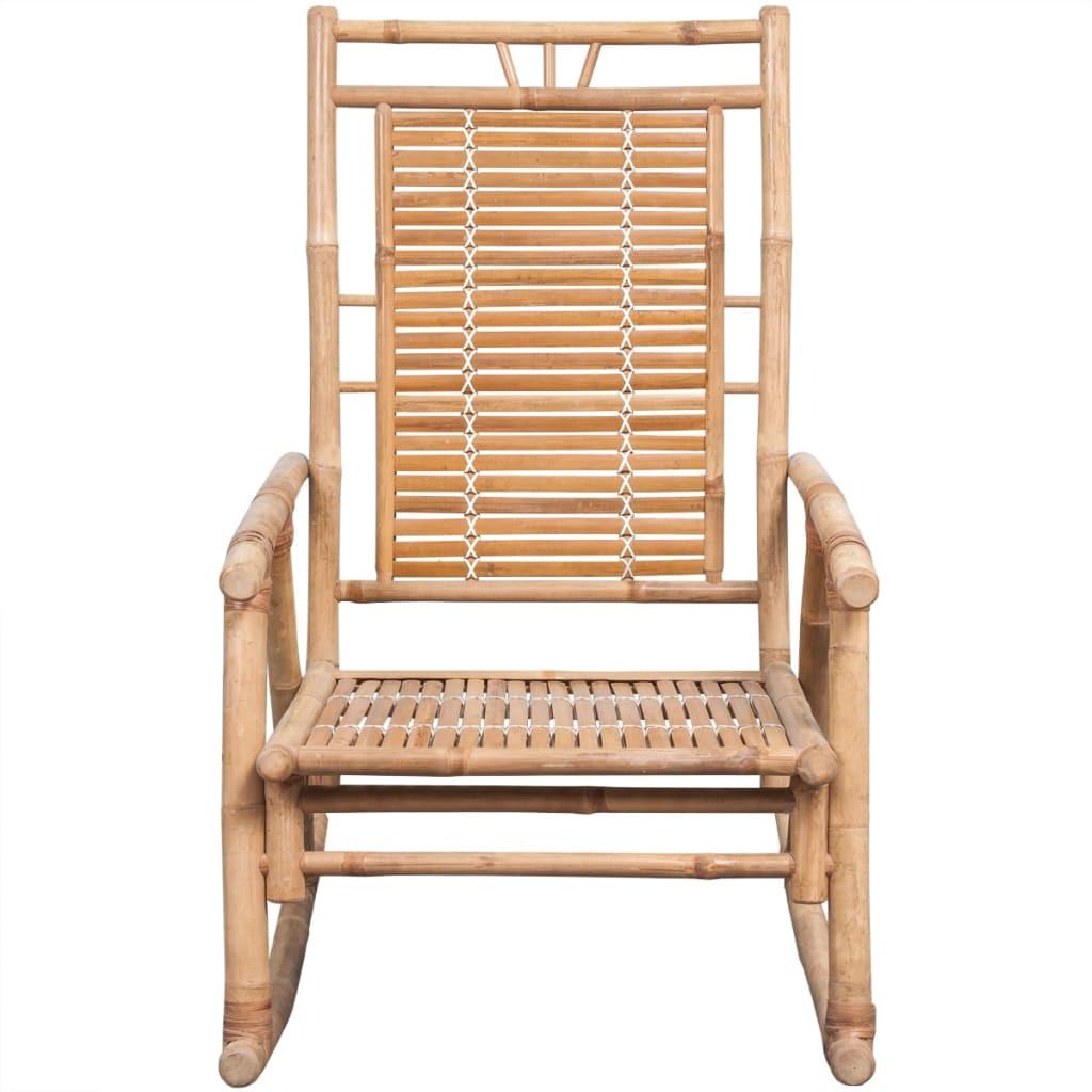 VidaXL Chaise à bascule bambou  