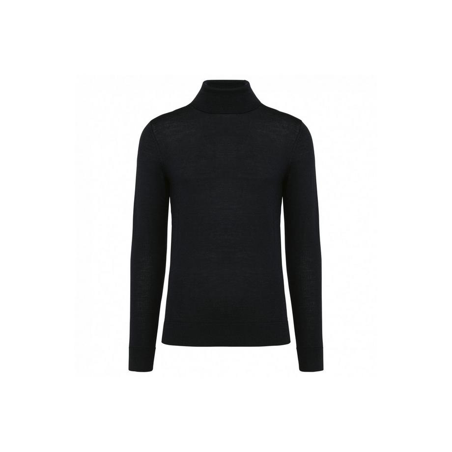 merino-pullover mit rollkragen