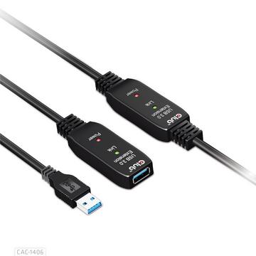 CAC-1406 câble USB 15 m USB 3.2 Gen 1 (3.1 Gen 1) USB A Noir