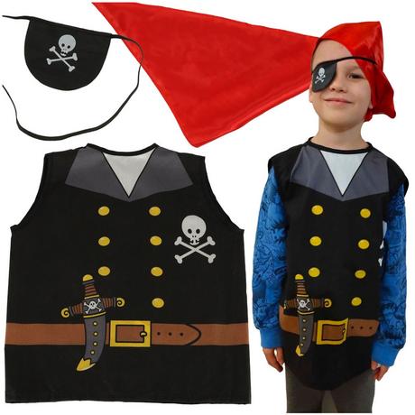 Pricenet  Costume di carnevale da marinaio pirata 3-8 anni 