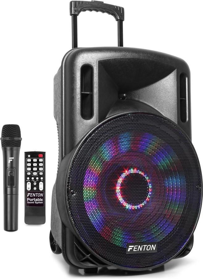 Fenton  Lautsprecher FT15LED Aktiv Trolley-Speaker 