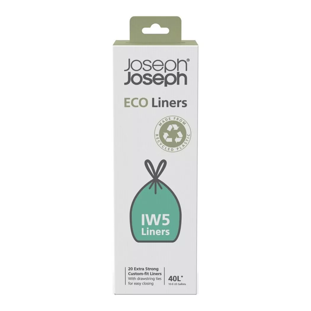 Joseph Joseph - IW4 40 L Eco Müllbeutel Recycelte Müllbeutel 20erPack  Grau