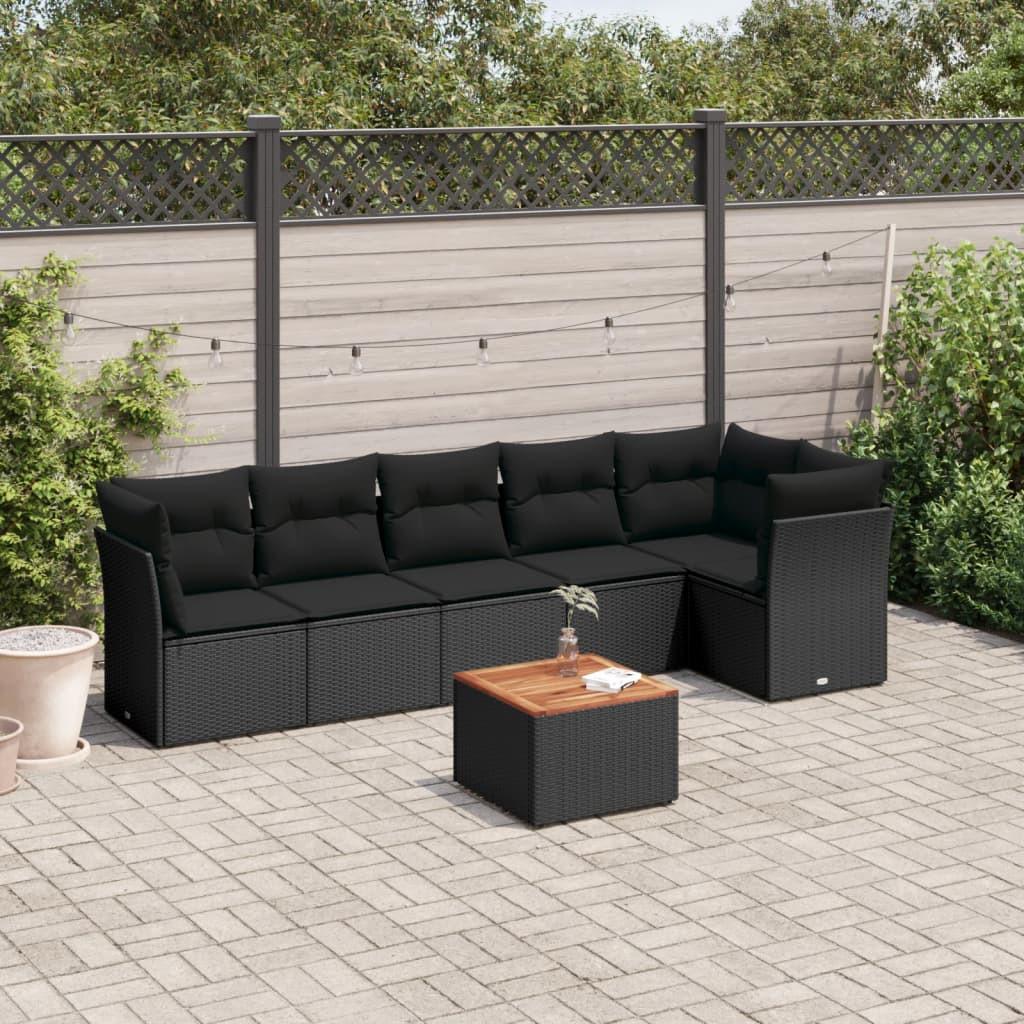 VidaXL set divano da giardino Polirattan  