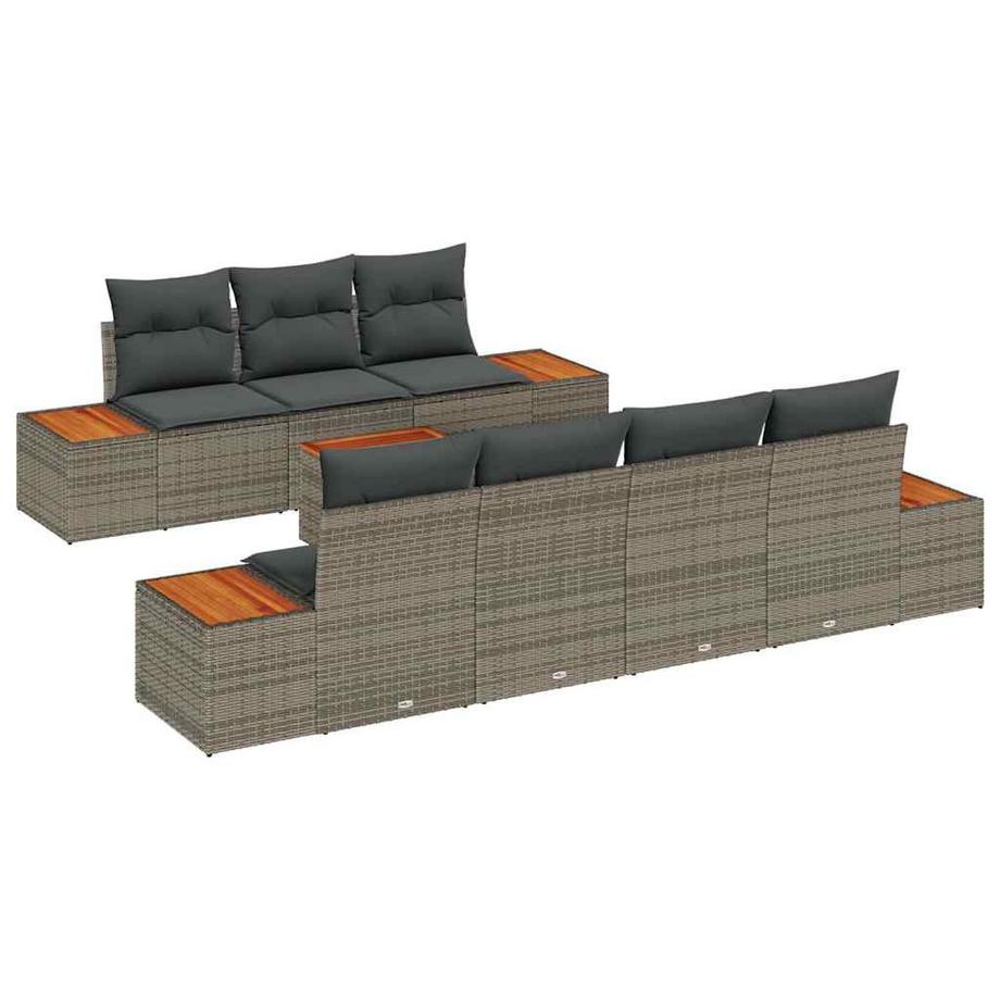 Set Divano da Giardino Polyrattan