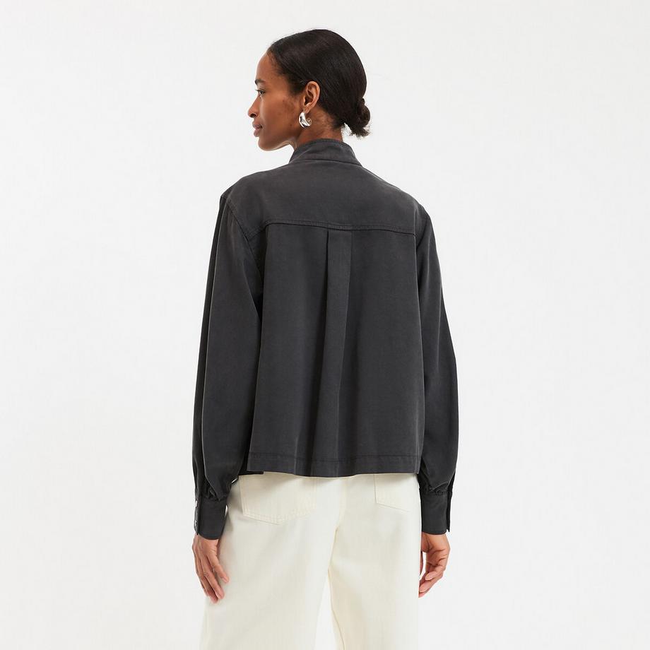 La Redoute Collections Bluse Stehkragen  