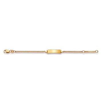 Plaketten-Armband Gelbgold 750 Panzer, 2.1mm, 14cm