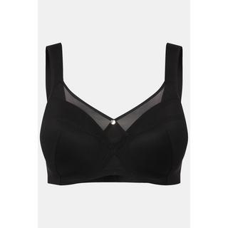 Ulla Popken Reggiseno con ferretto coppe morbide inserto in mesh  