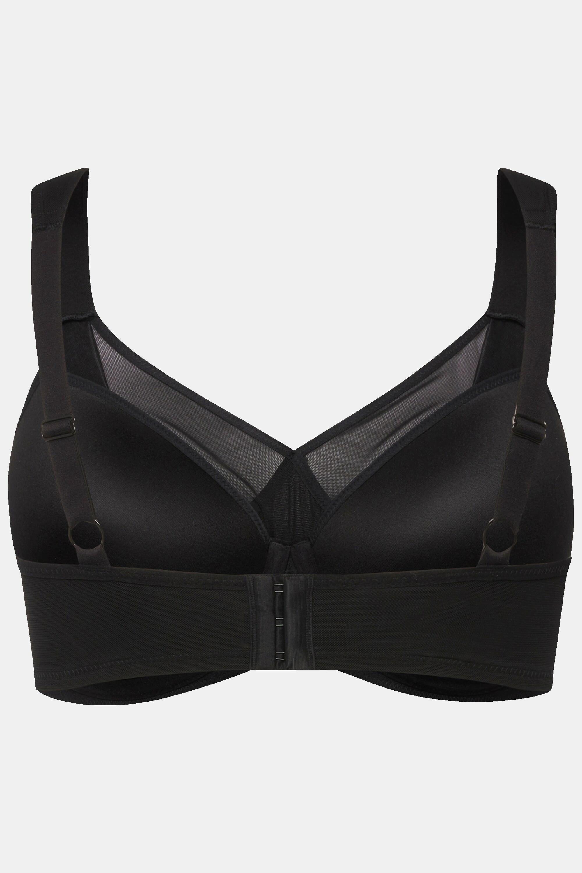 Ulla Popken Reggiseno con ferretto coppe morbide inserto in mesh  