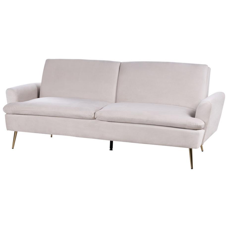 Beliani Canapé-lit en Velours Glamour VETTRE  