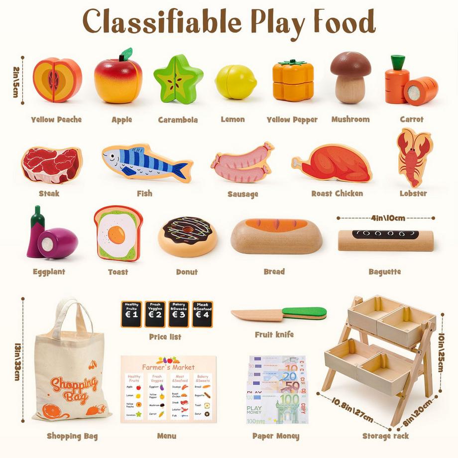Activity-board  Kinderküchenzubehör, Spielküchenzubehör mit Händlershop 