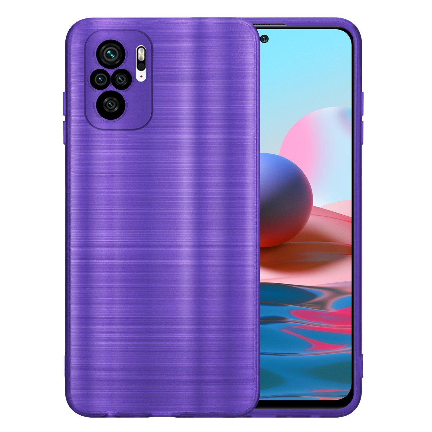 Cadorabo  Housse compatible avec Xiaomi RedMi NOTE 10 4G / RedMi NOTE 11 4G - Coque de protection en silicone TPU flexible au design brossé 