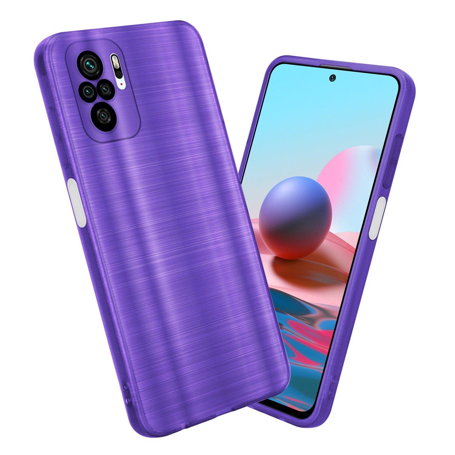 Cadorabo  Housse compatible avec Xiaomi RedMi NOTE 10 4G / RedMi NOTE 11 4G - Coque de protection en silicone TPU flexible au design brossé 