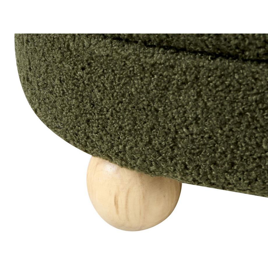 Beliani Pouf aus Bouclé Retro CHILLY  