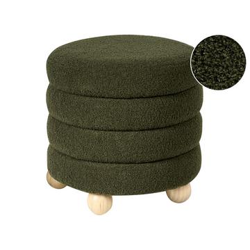 Pouf en Bouclé Rétro CHILLY