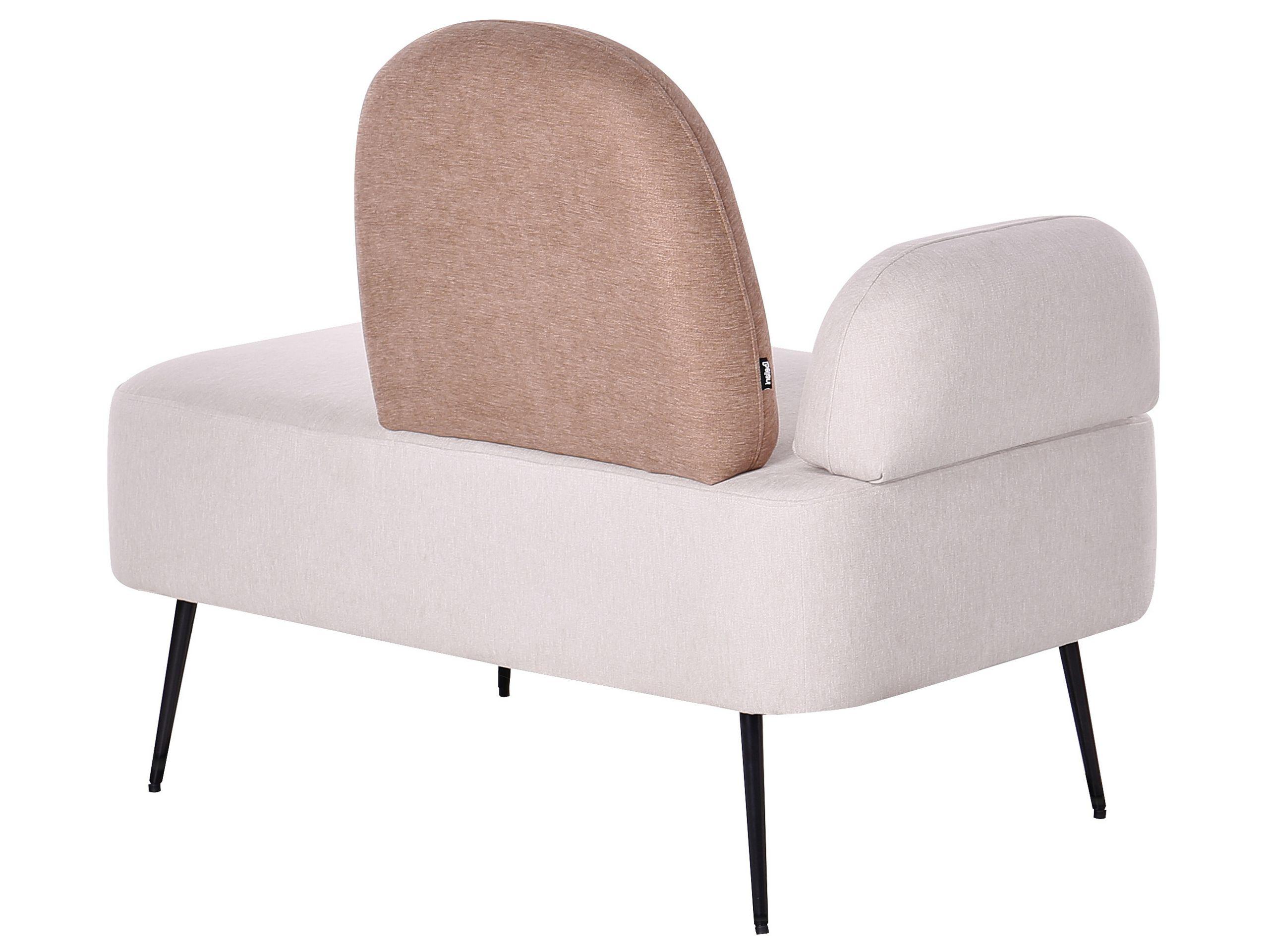 Beliani Chaise longue côté gauche en Polyester Moderne ARCEY  