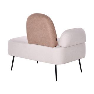 Beliani Chaise longue côté gauche en Polyester Moderne ARCEY  