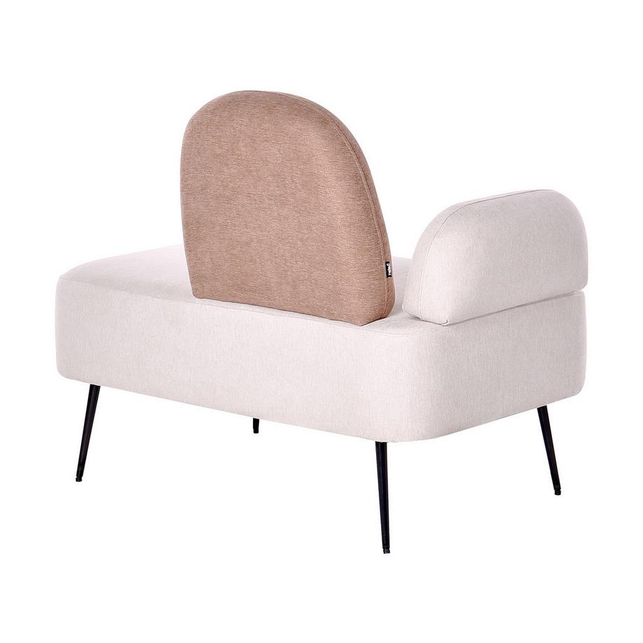 Beliani Chaise longue côté gauche en Tissu Moderne ARCEY  