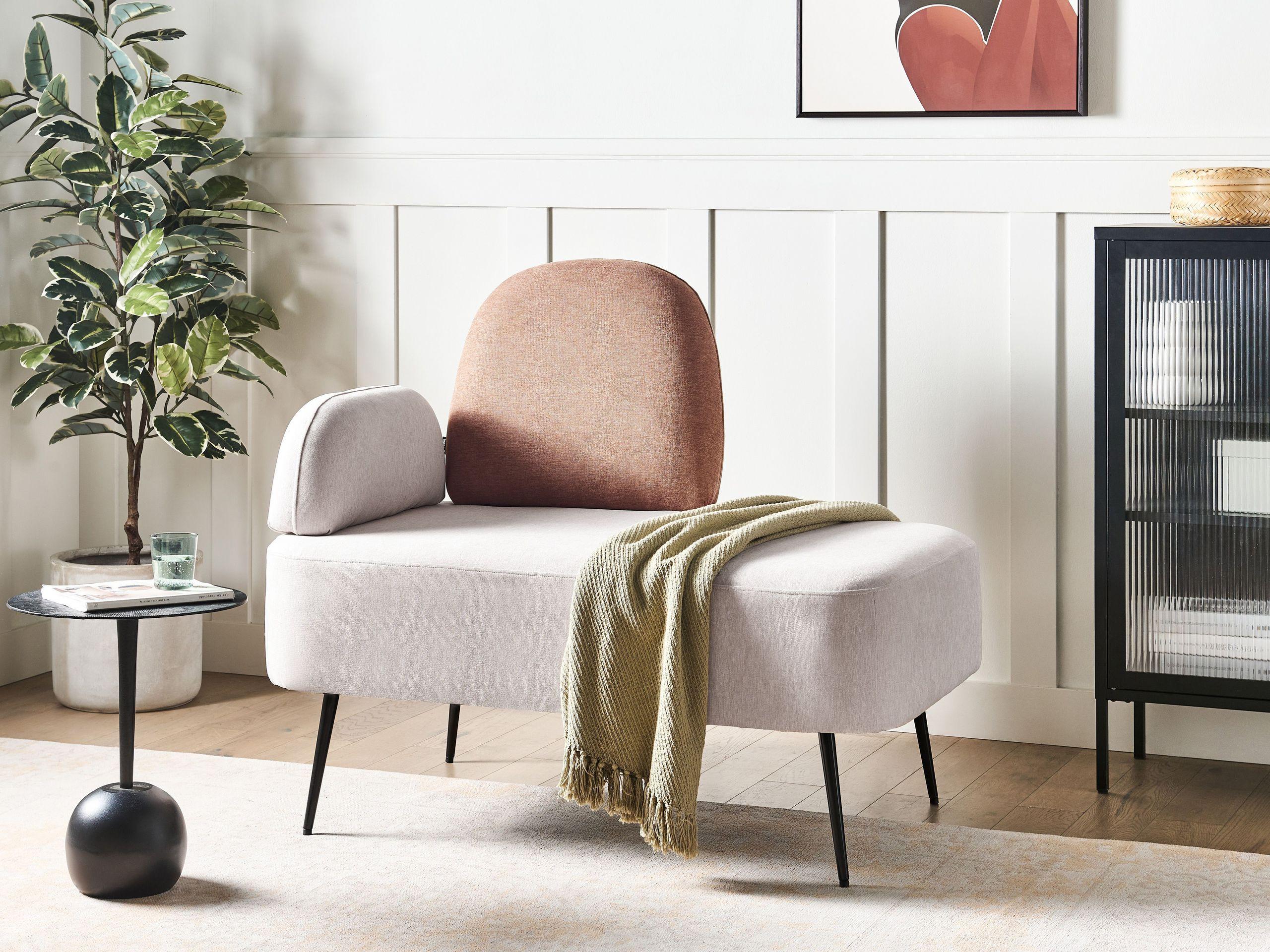 Beliani Chaise longue côté gauche en Polyester Moderne ARCEY  