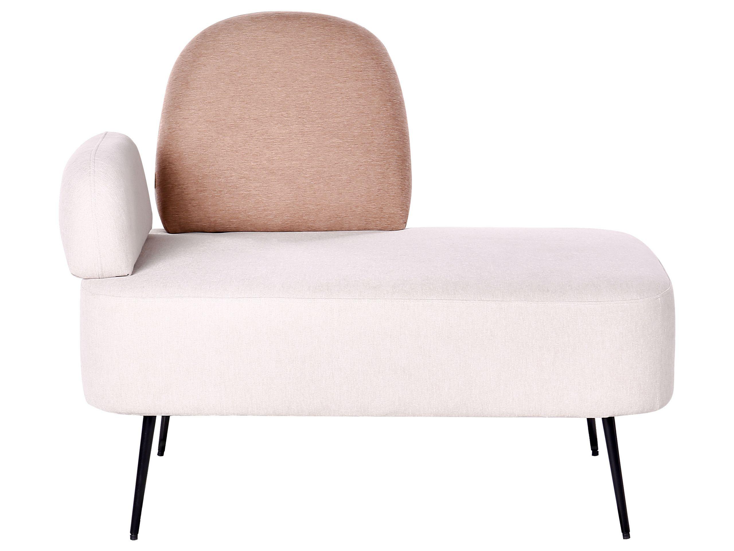 Beliani Chaise longue côté gauche en Polyester Moderne ARCEY  