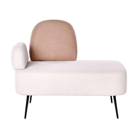 Beliani Chaise longue côté gauche en Polyester Moderne ARCEY  