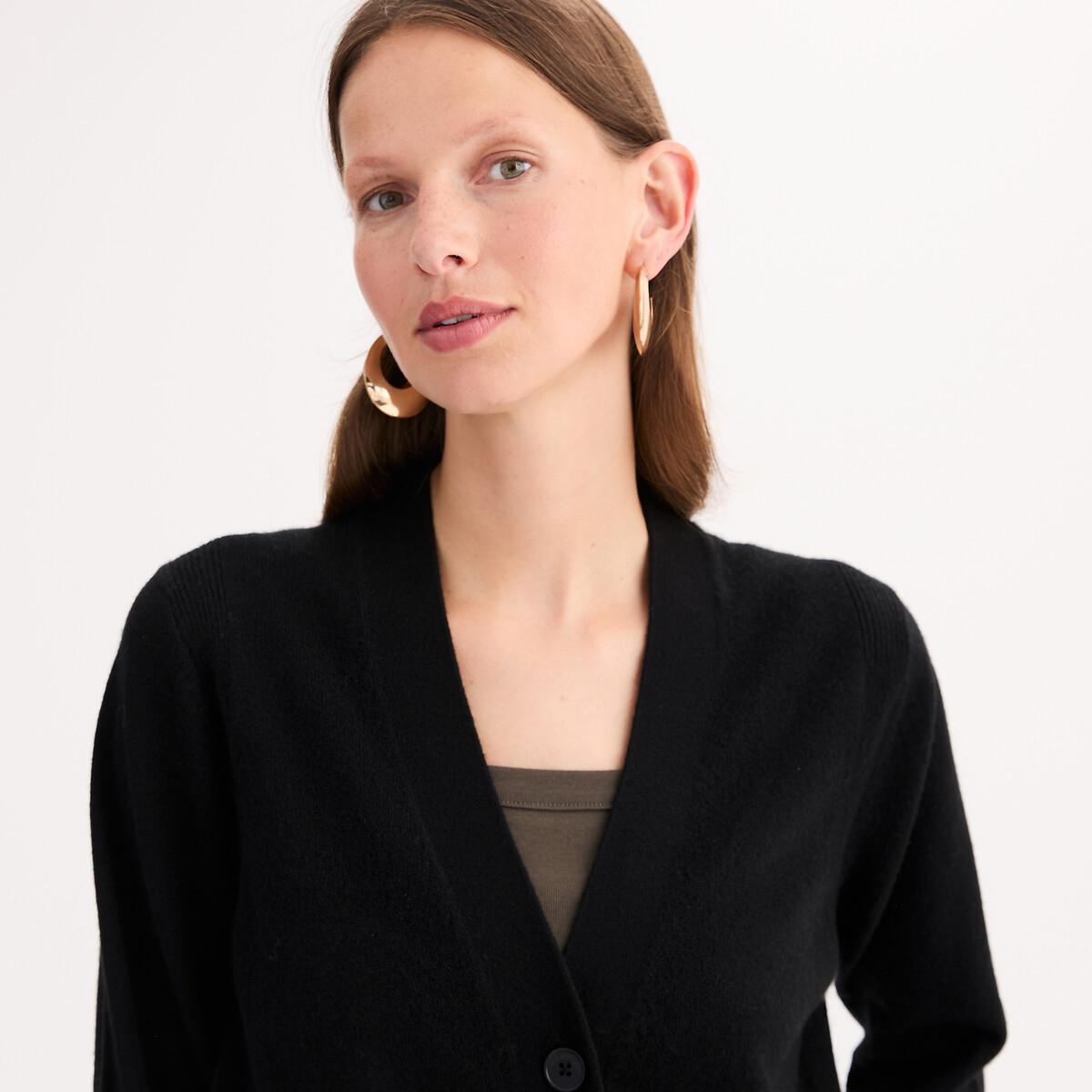 La Redoute Collections Feinmaschige Kaschmir Strickjacke  