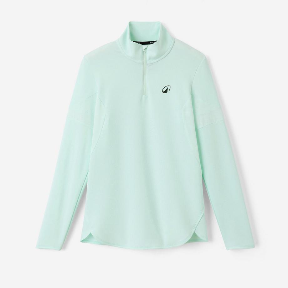ARTENGO  T-shirt tennis manches longues thermique femme, TH 900 vert 