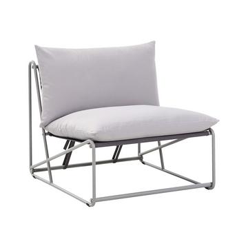 Sedia con cuscino en Acciaio Industriale PICO