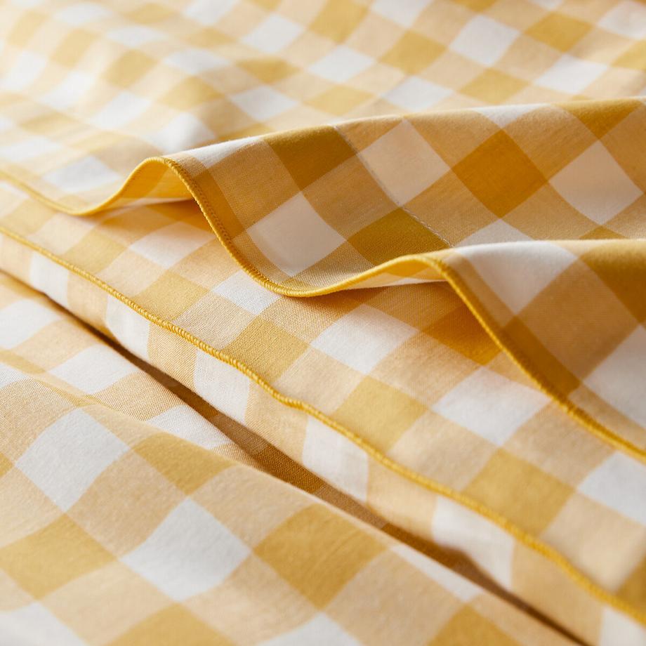 La Redoute Intérieurs Veldi Housse de couette Vichy Jaune  