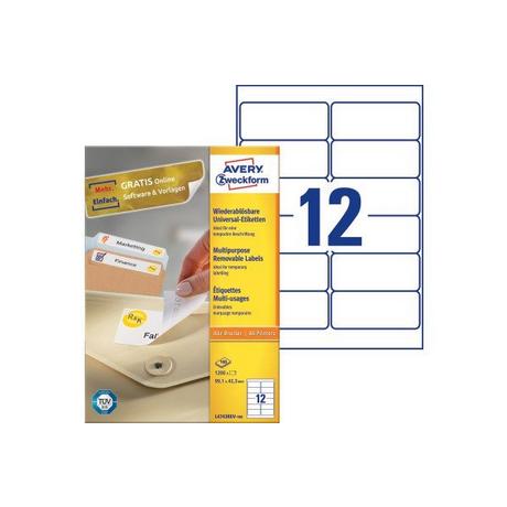 Avery-Zweckform AVERY ZWECKFORM Universaletiketten 99,1x42,3mm, 1200St.  