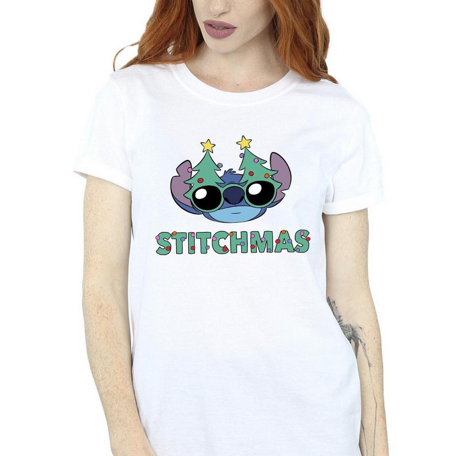 Disney Stitchmas T-Shirt Stampata  