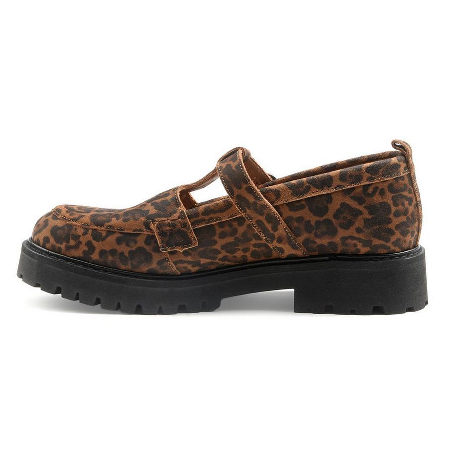 Maison Toufet Andrea Leopard Print Mary Jane Loafers  
