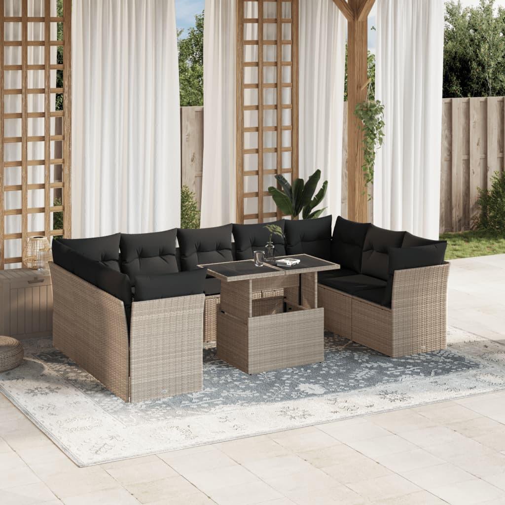 VidaXL Garten sofagarnitur poly-rattan  