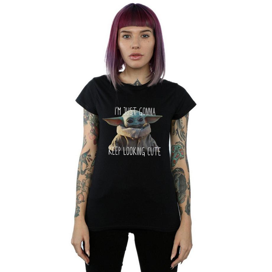 STAR WARS The Mandalorian Keep Looking Cute T-Shirt  