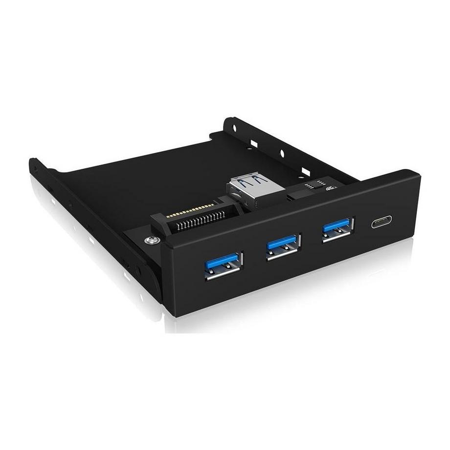 ICY Box  Front Panel IB-HUB1418-i3 USB 3.0 Type-A/Type-C Hub 3.5" 