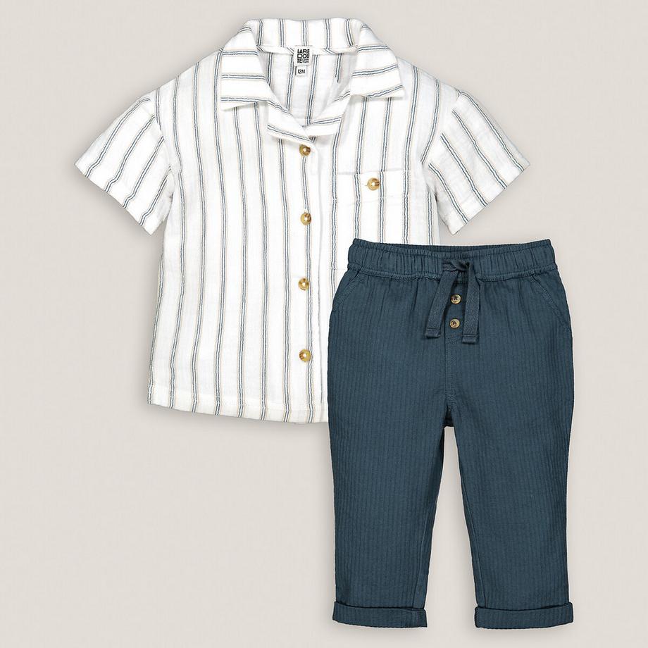 La Redoute Collections  Ensemble 2 pièces chemise et pantalon 