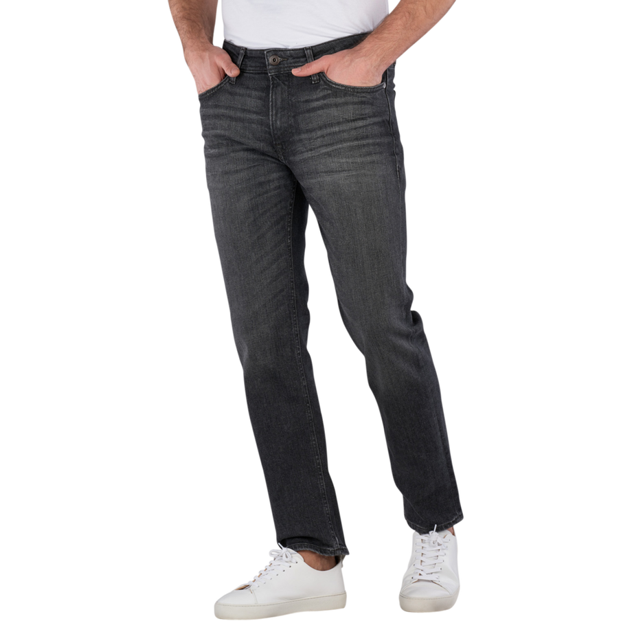 JACK & JONES Clark Straight Fit Black Denim Jeans  
