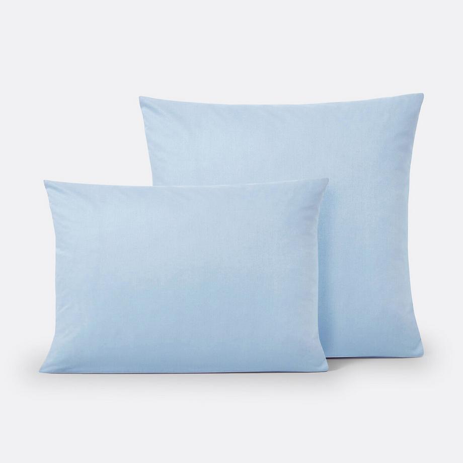 Taie d'oreiller unie coton