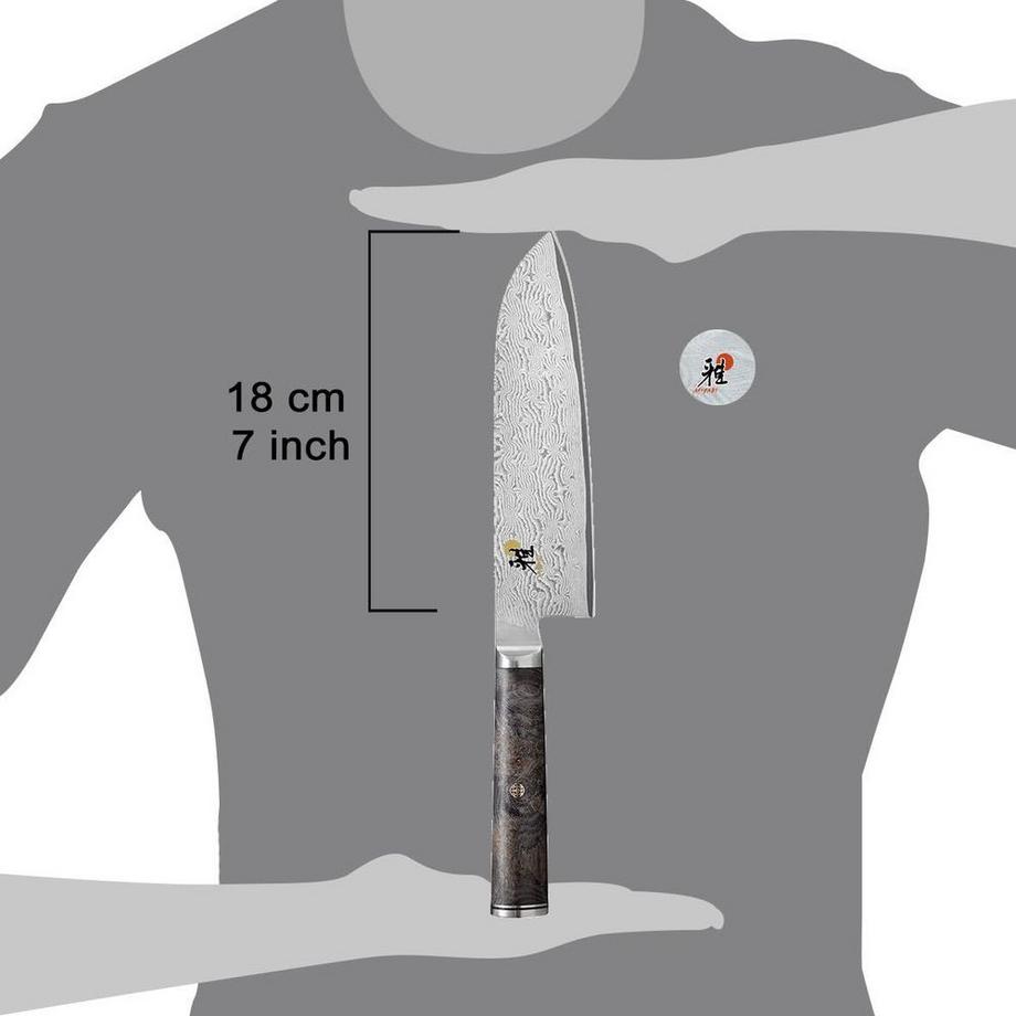 MIYABI 5000MCD 67 BLACK Santoku  