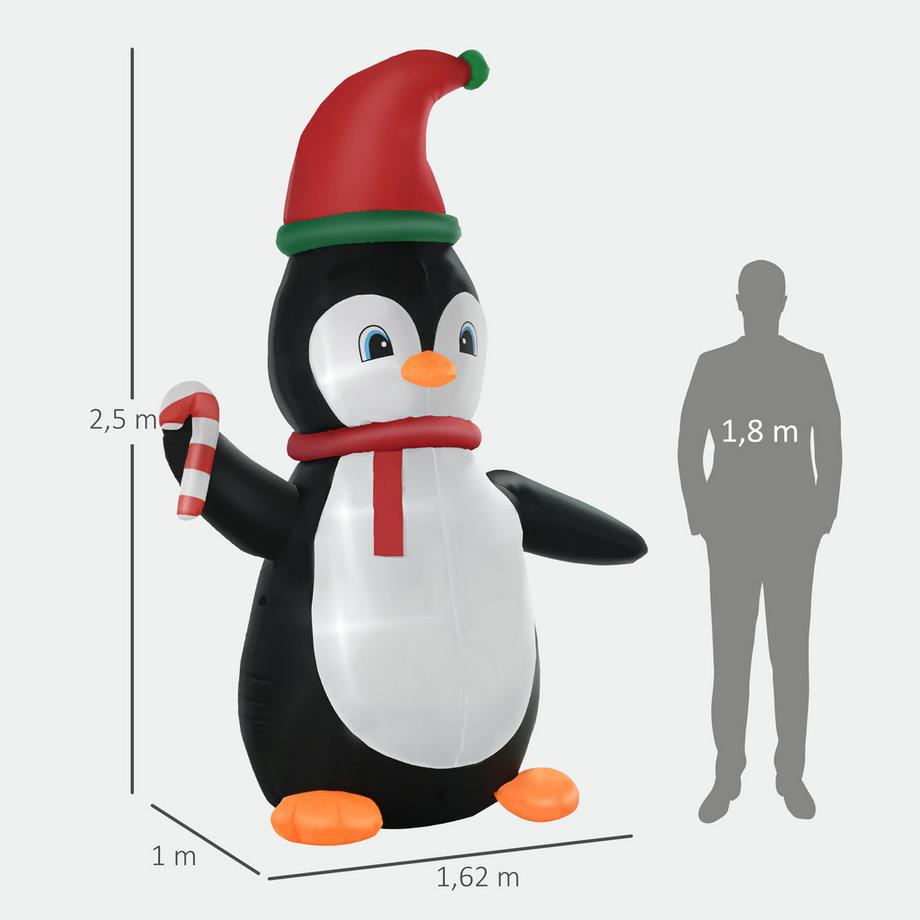 HOMCOM Aufblasbar Weihnachtsdeko  