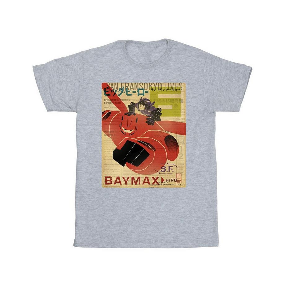Disney Big Hero 6 Baymax San Fransokyo Times T-Shirt  