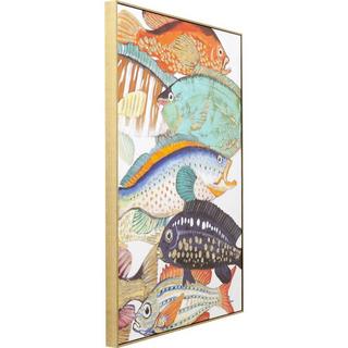 KARE Design Tableau Touched Fish Meeting Two 100x70cm  