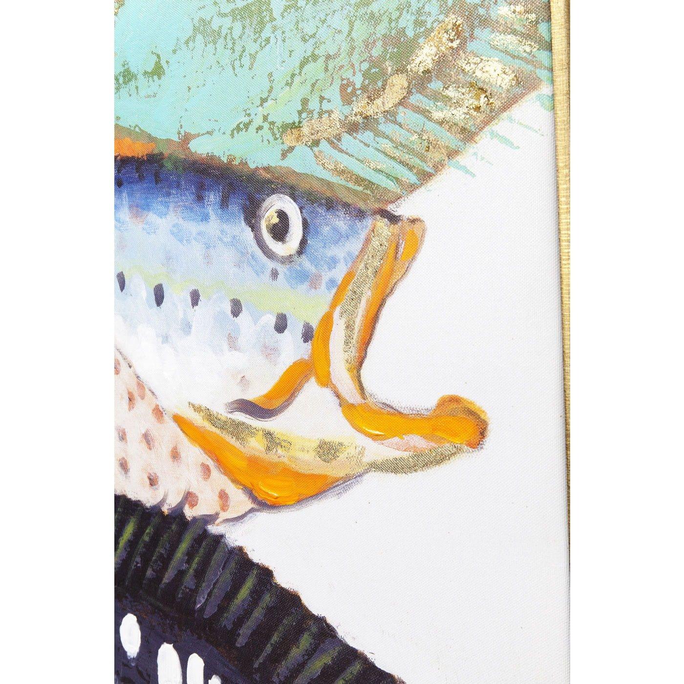 KARE Design Tableau Touched Fish Meeting Two 100x70cm  