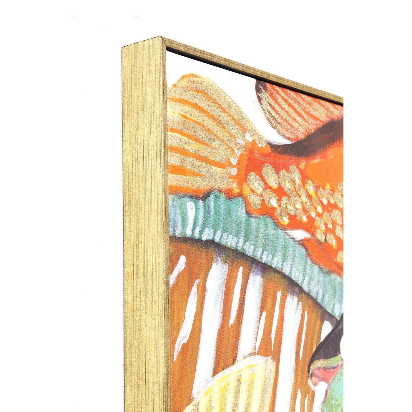 KARE Design Quadro Pesce Toccato Che Incontrano Due 100x70cm  