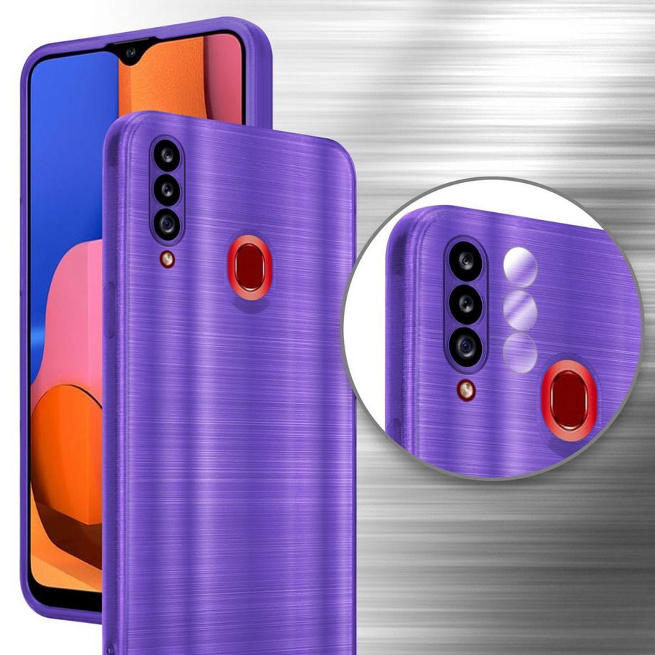 Cadorabo  Hülle für Samsung Galaxy A20s im Brushed Design 