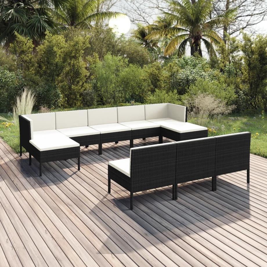VidaXL Garten-sofagarnitur poly-rattan  