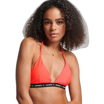 haut de maillot de bain triangle élastiqué micro logo